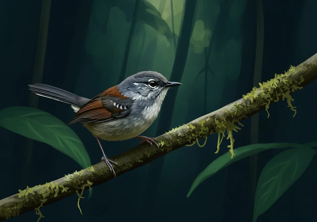 Ähnlicher Zwergameisenschlüpfer (Myrmotherula assimilis)