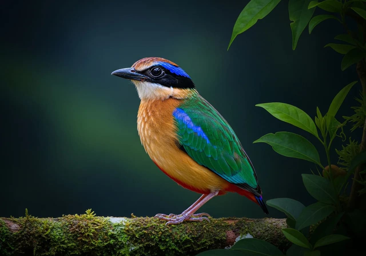 Blauer Wasserläufer (Hydrornis cyaneus)