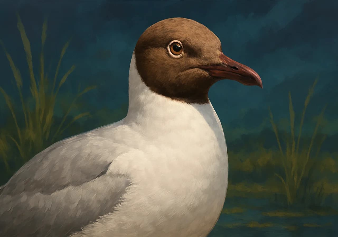 Braunköpfige Möwe