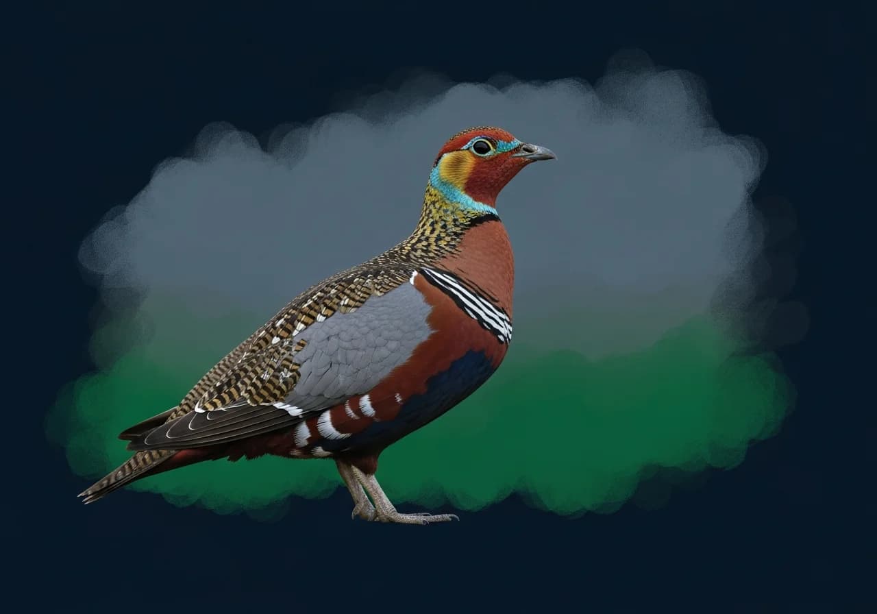 Burchells Flughuhn (Pterocles burchelli)