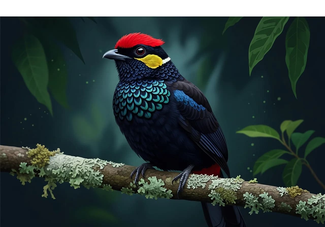 Diadem-Paradiesvogel (Corythopis delalandi)