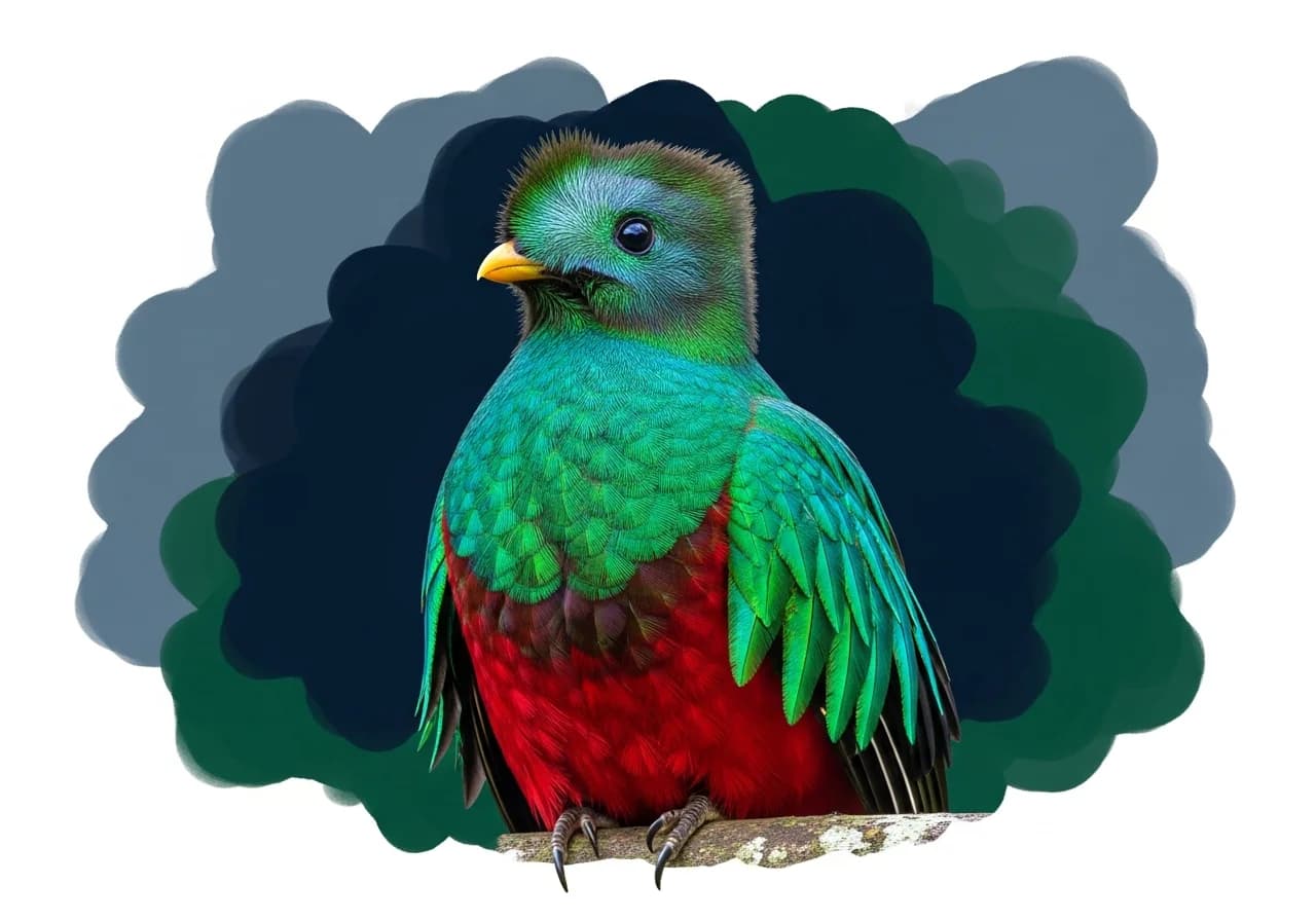 Eleganter Quetzal (Trogon elegans)