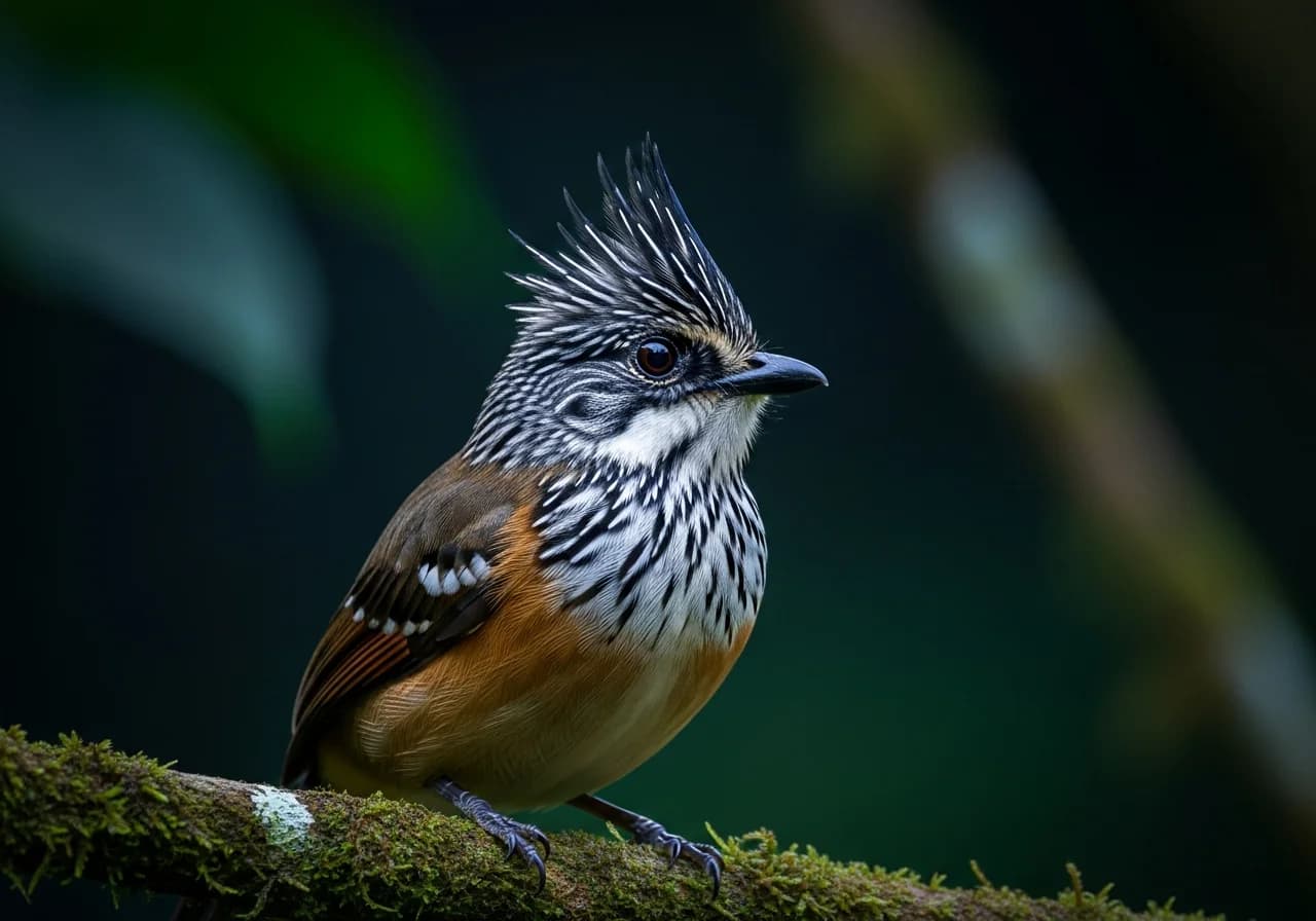 Gestreifter Sägetyrann (Malacoptila striata)