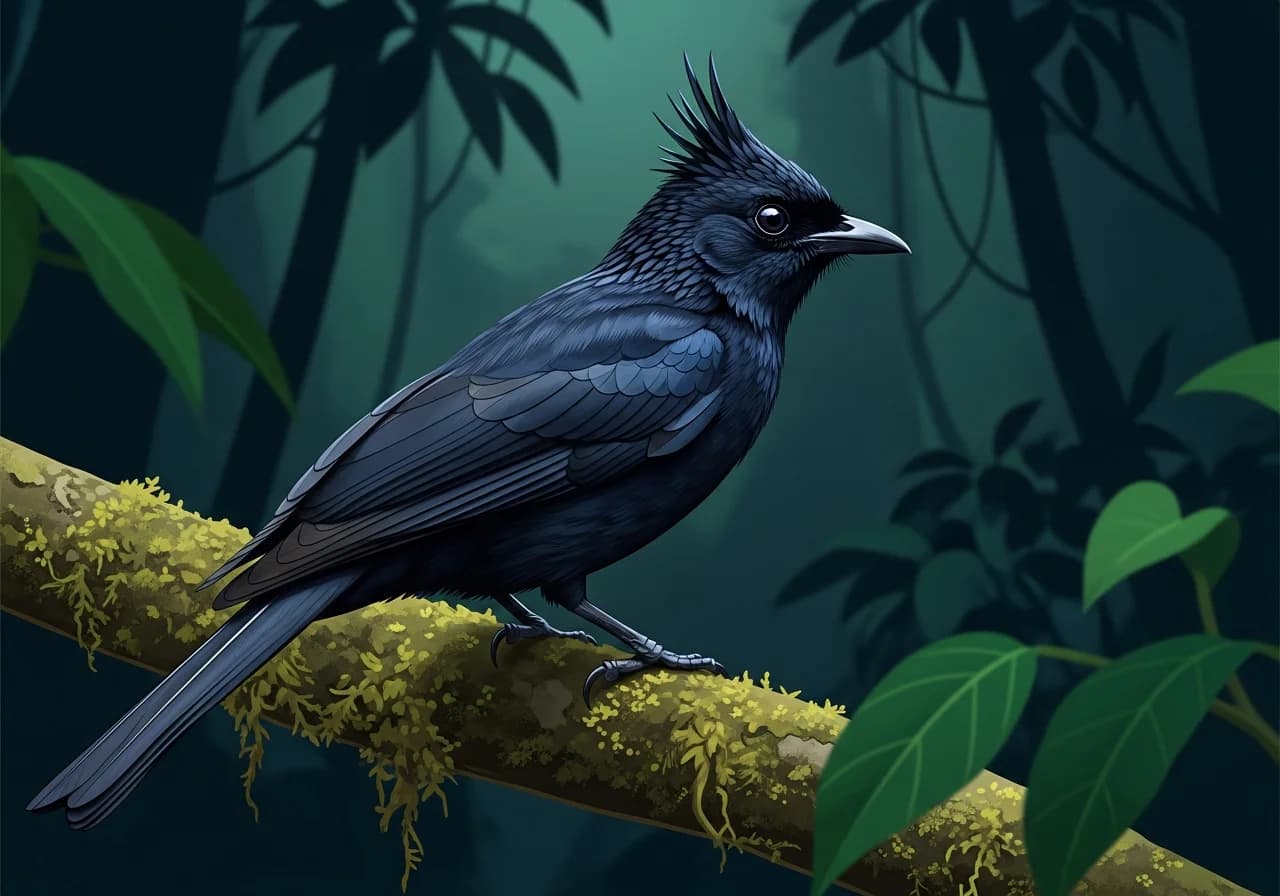 Hainan-Drongo (Malacocincla sepiaria)