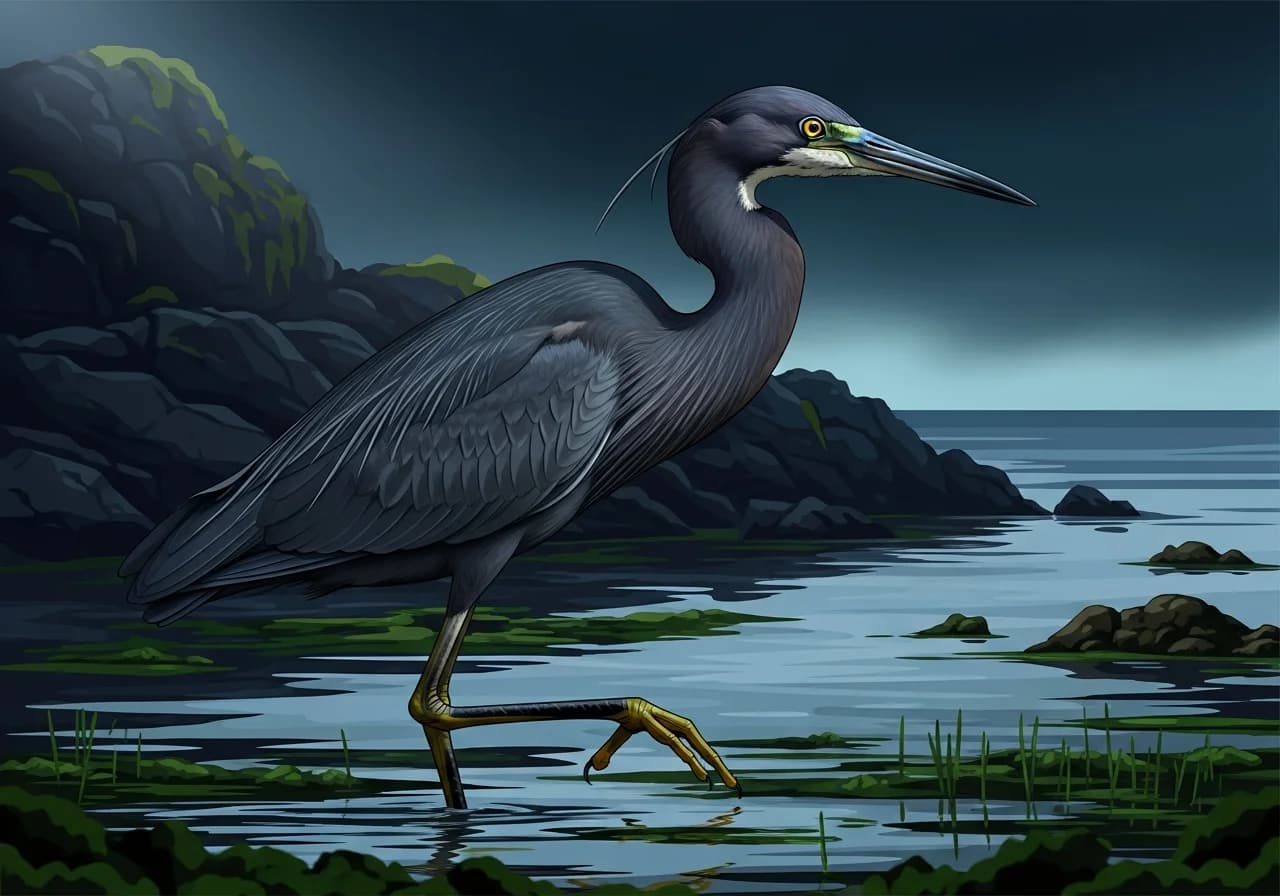 Pacific Reiher (Riffreiher)