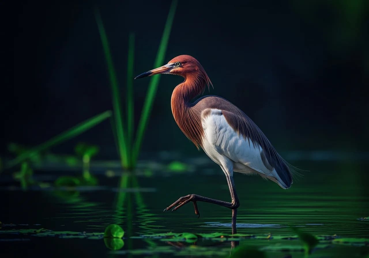 Rotbrustreiher (Egretta rufescens)