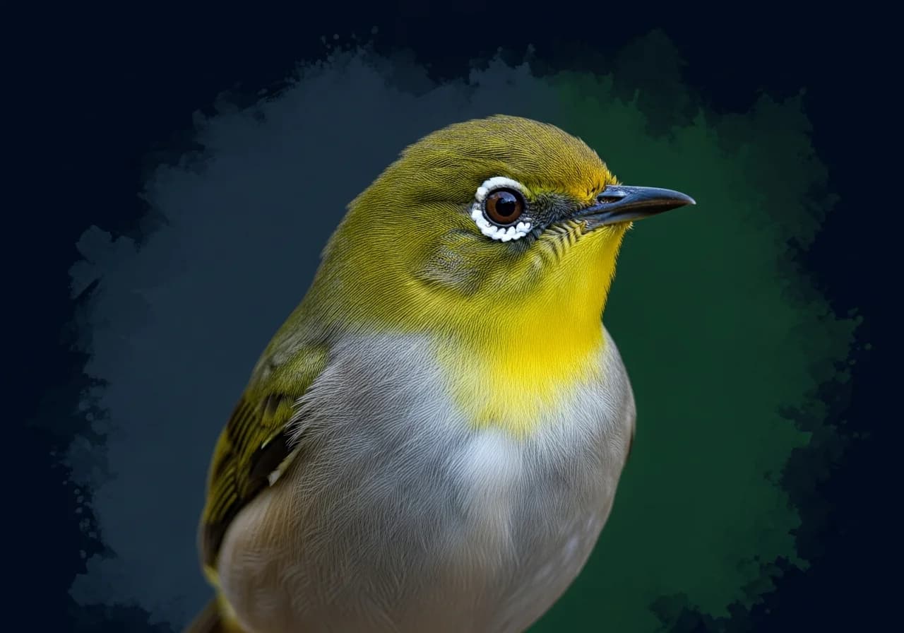 Wald-Brillenvogel (Zosterops silvanus)