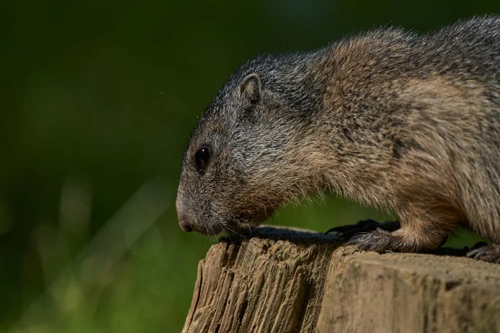 Waldmurmeltier (Marmota monax)