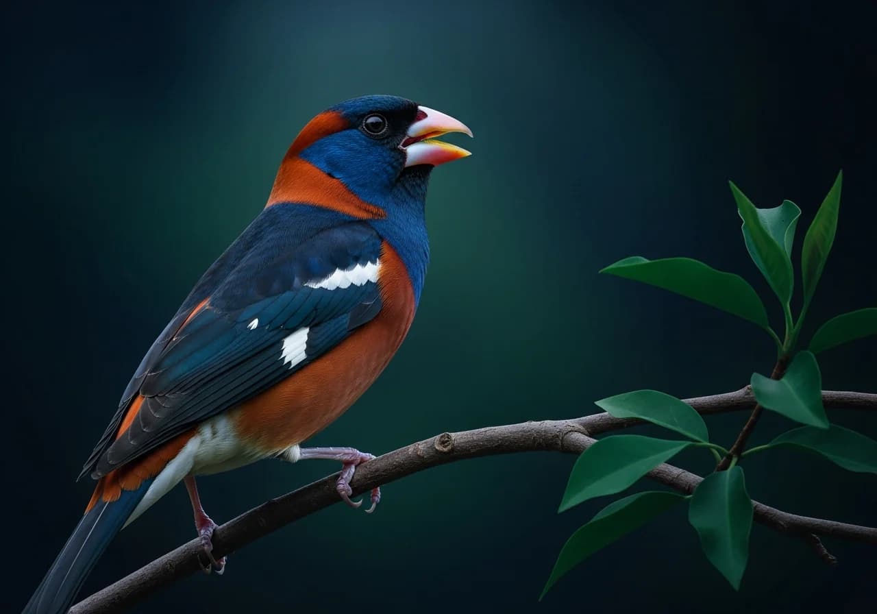 Wander-Kernbeißer (Eophona migratoria)