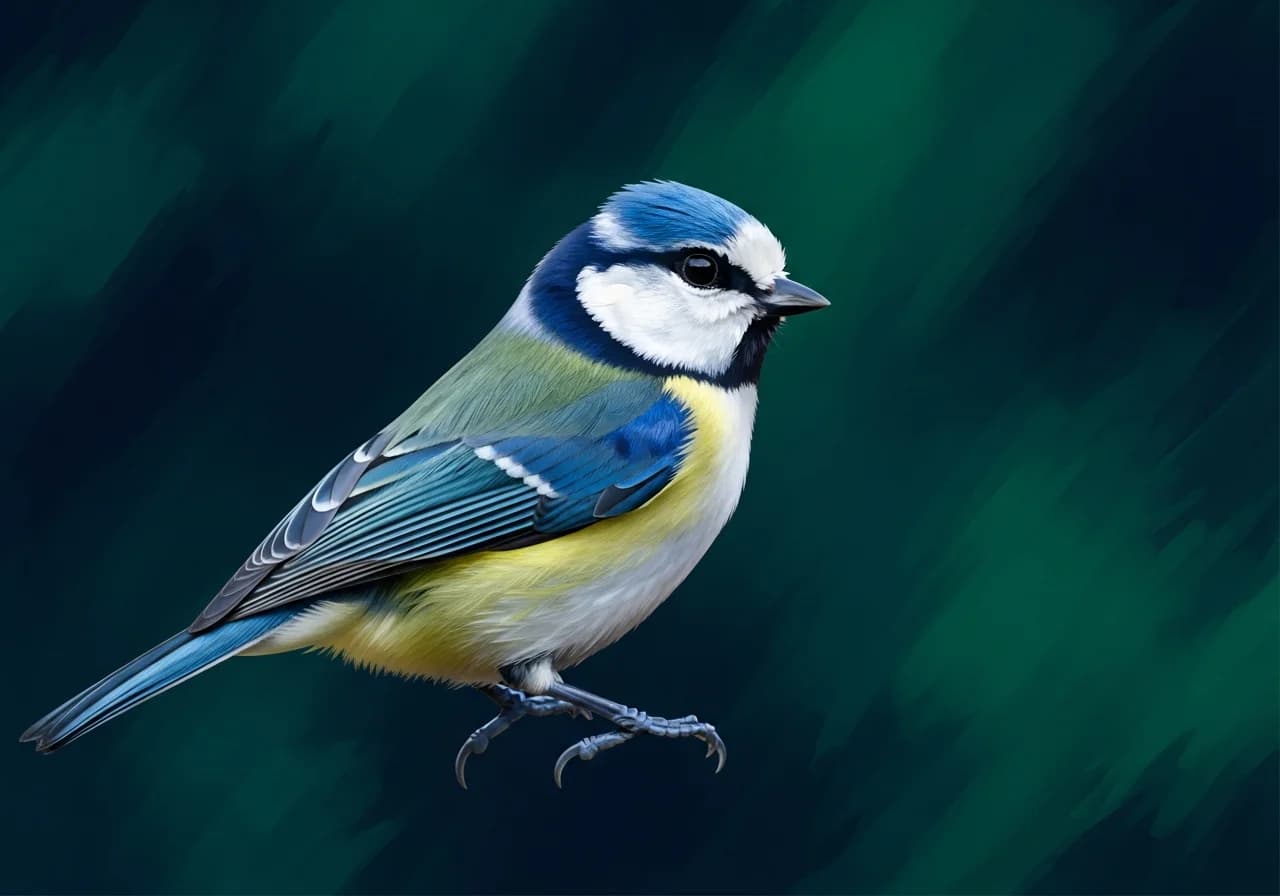 Azurmeise (Cyanistes cyanus)