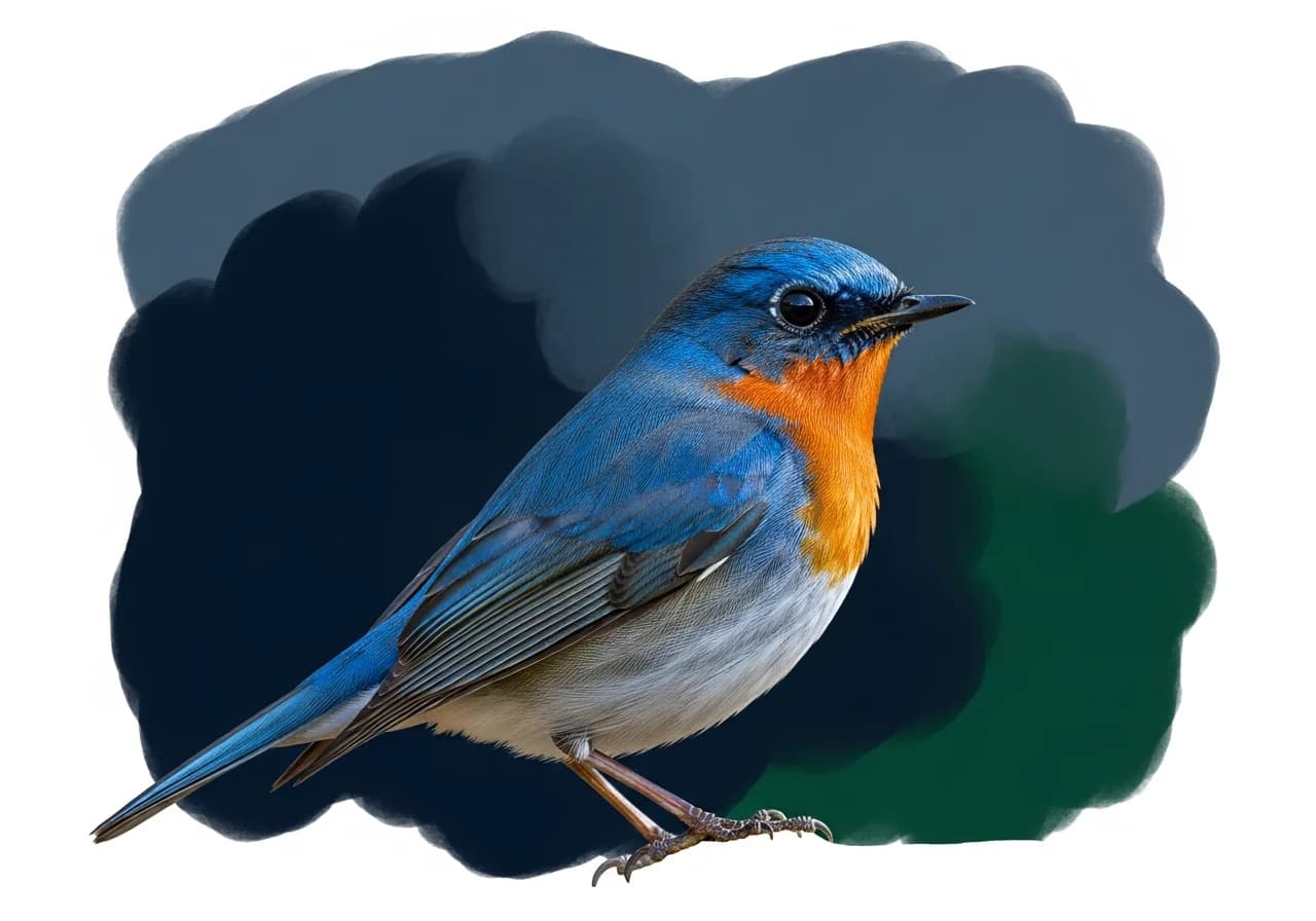 Blauschwanz-Drossel (Tarsiger cyanurus)