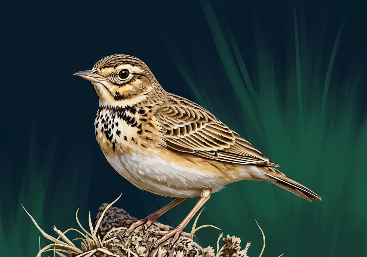 Chele-Lerche (Calandrella cheleensis)