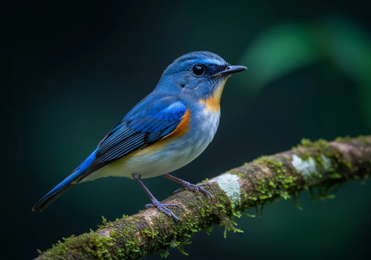 Chinaspotted Flycatcher (Niltava davidi)