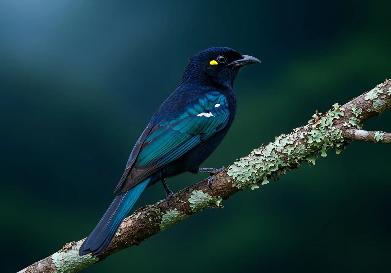 Engano-Würgerkrähe (Gracula enganensis)