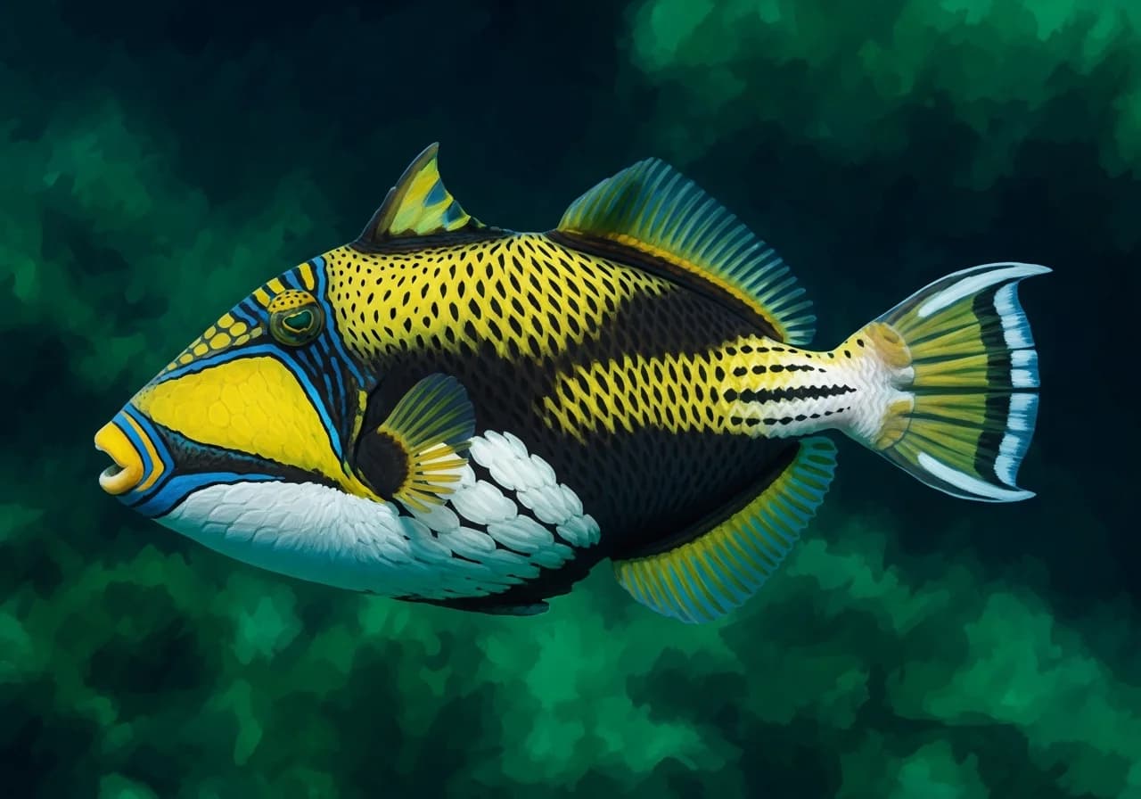 Leopardendrückerfisch