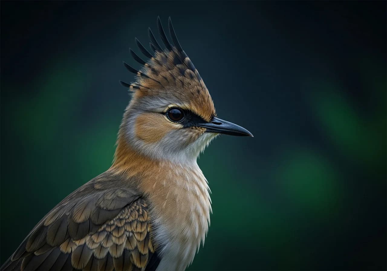 Maes' Haarnymphe (Garrulax maesi)