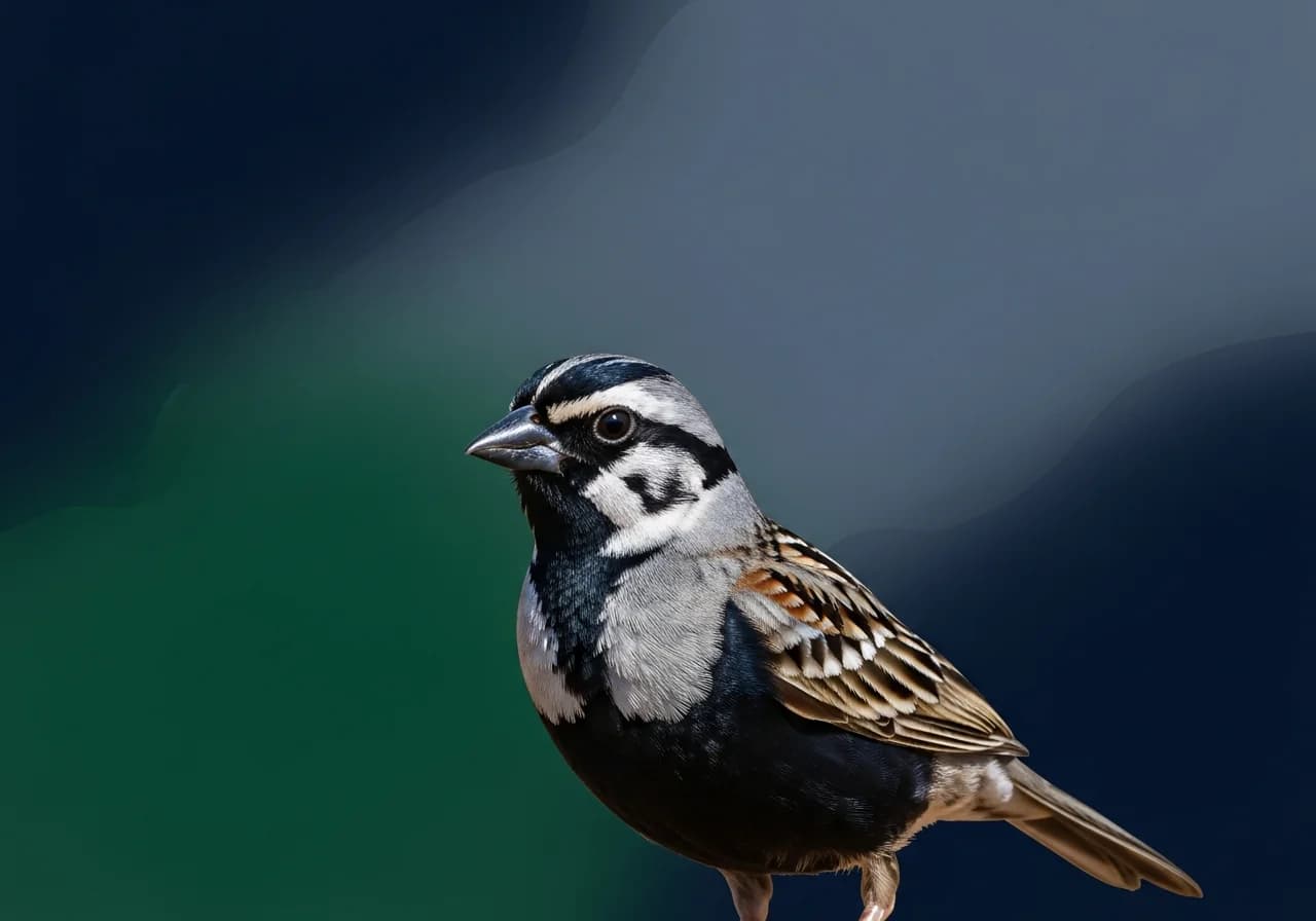 Schwarz- und weißköpfiger Grasammer (Aschen)