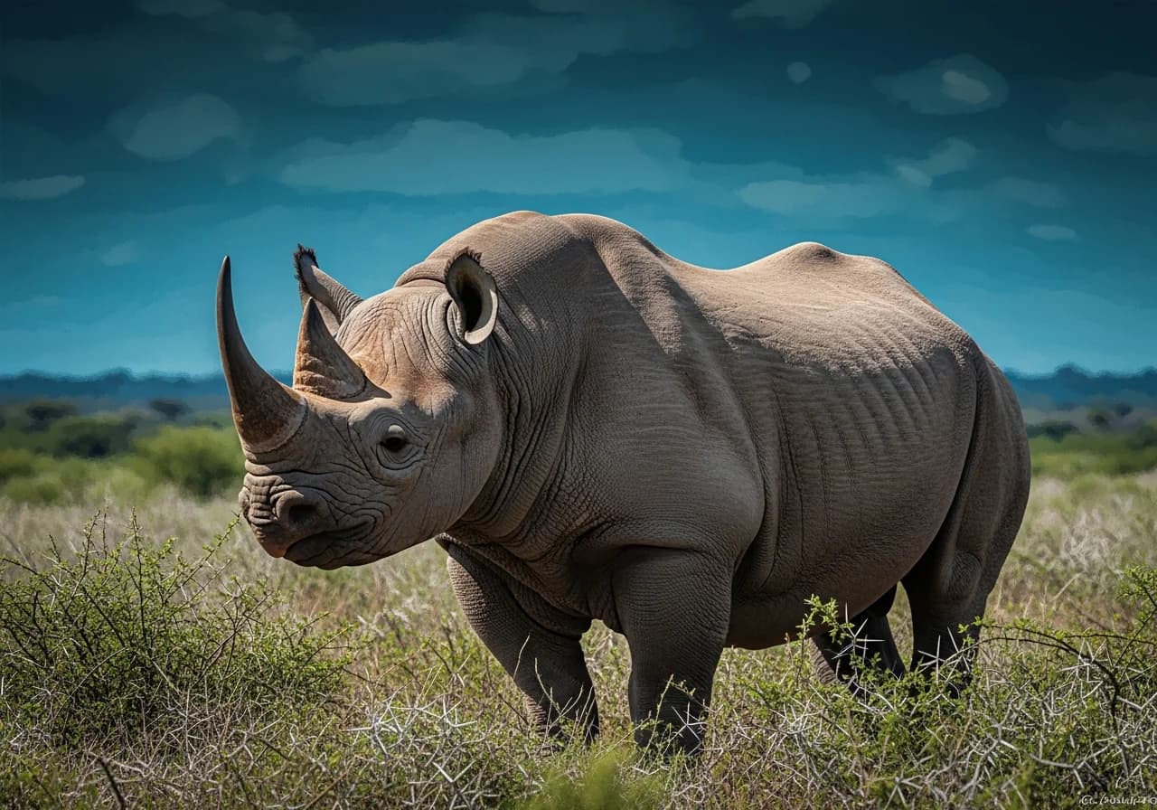 Spitzmaulnashorn