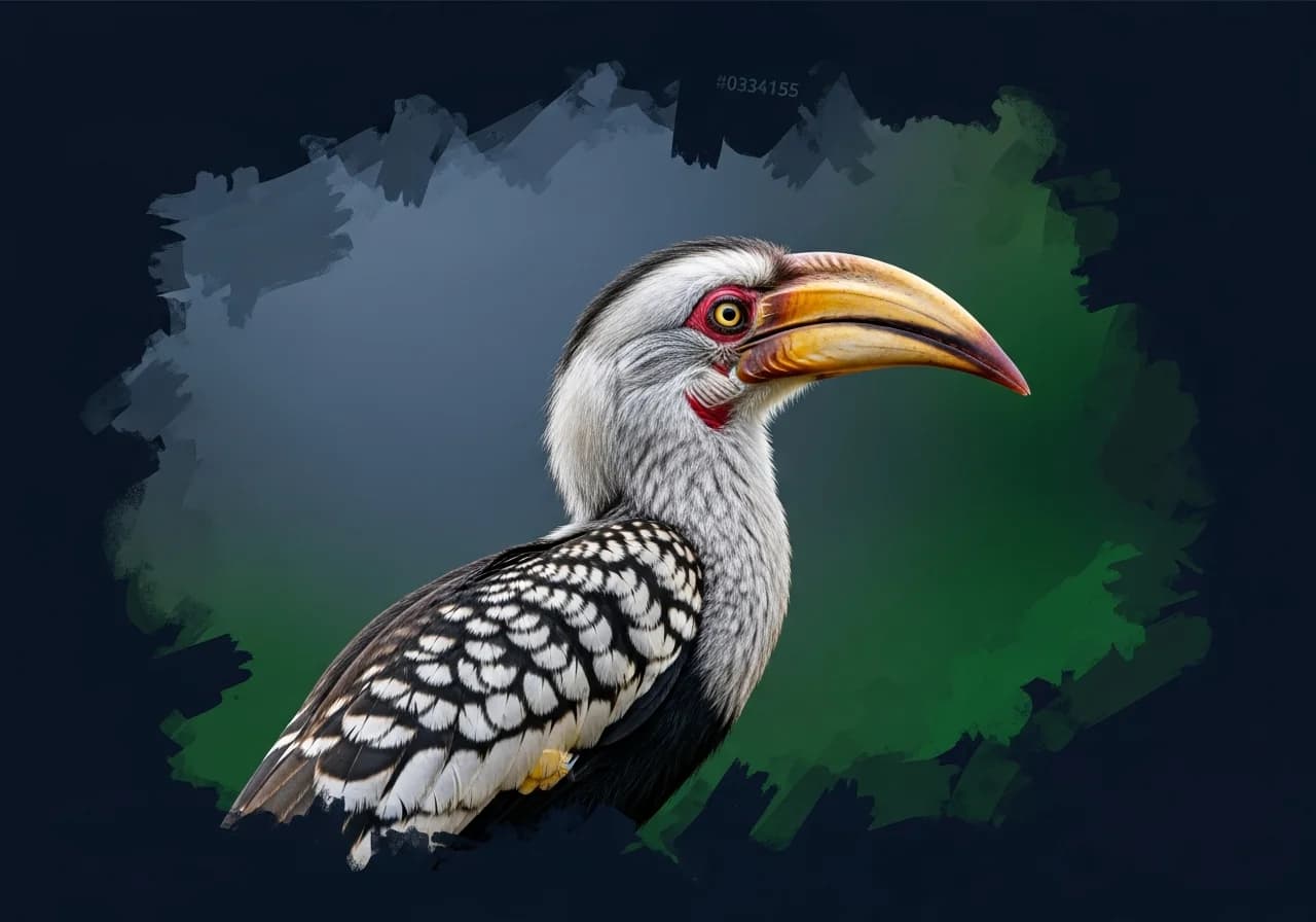Streifen-Toko (Tockus fasciatus)