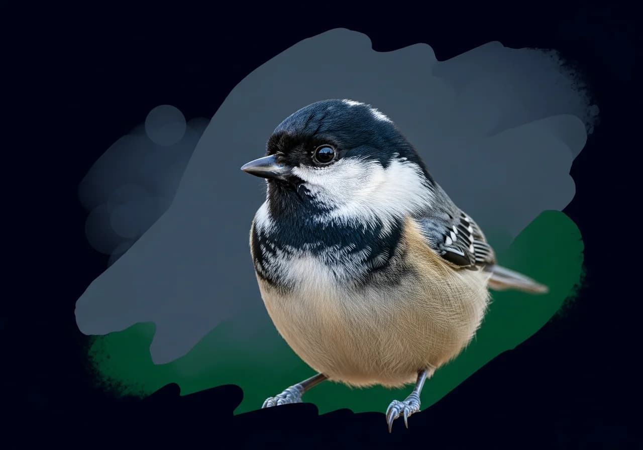 Tannenmeise (Poecile atricapillus)