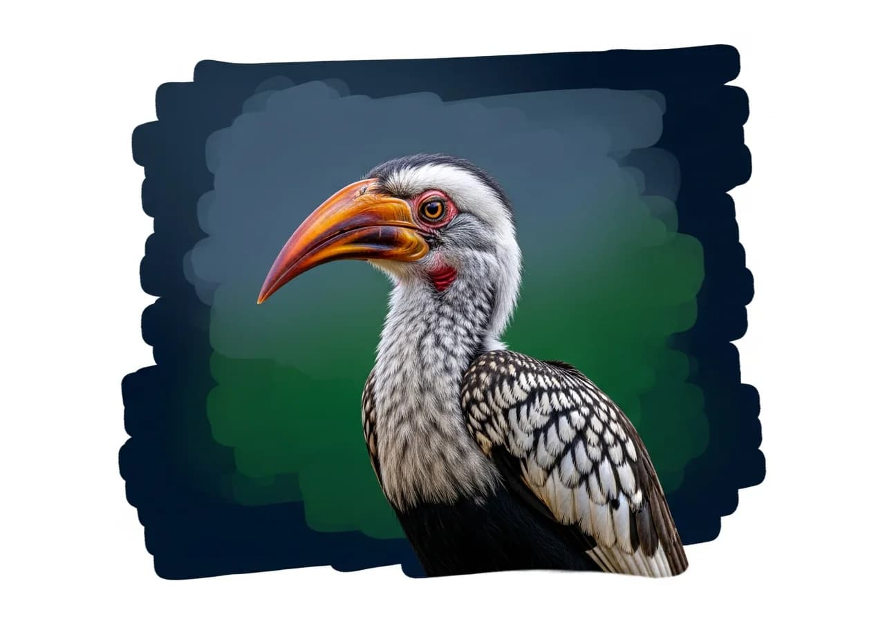 Weißscheitel-Toko (Tockus alboterminatus)