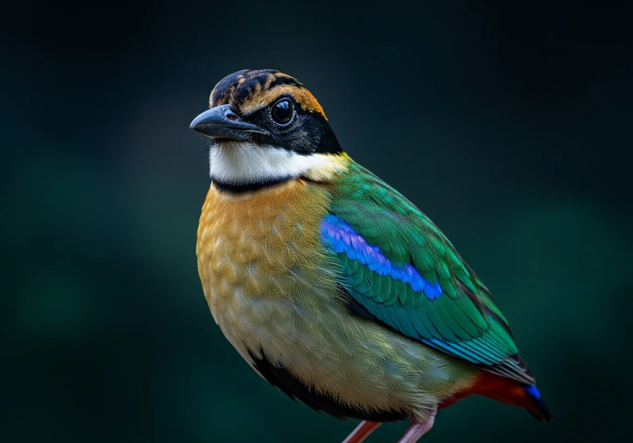 Baudis Wasserläufer (Hydrornis baudii)