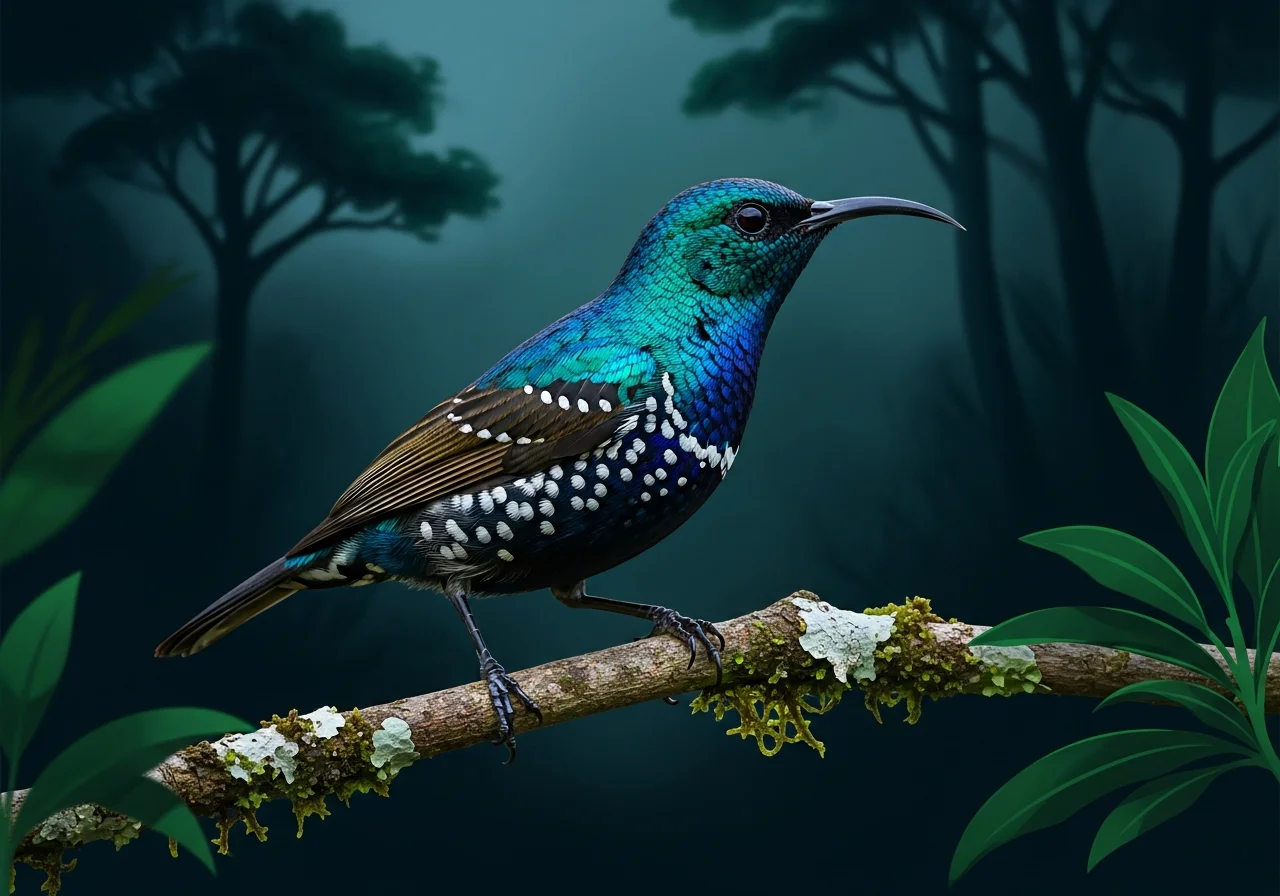 Befleckter Sonnenvogel (Heliobletus contaminatus)