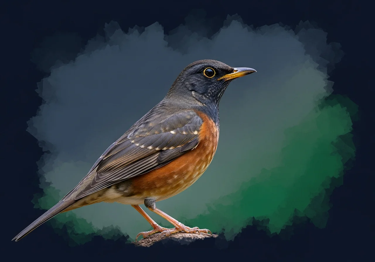 Blassdrossel (Turdus pallidus)