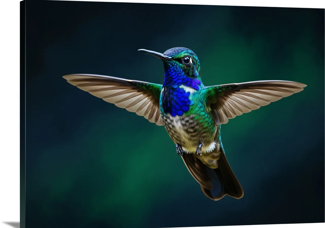 Blaugesicht-Bergnymphe (Lampornis calolaemus)