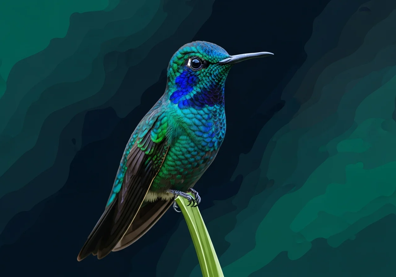 Blauglänzender Schmuckkolibri (Chlorostilbon alice)