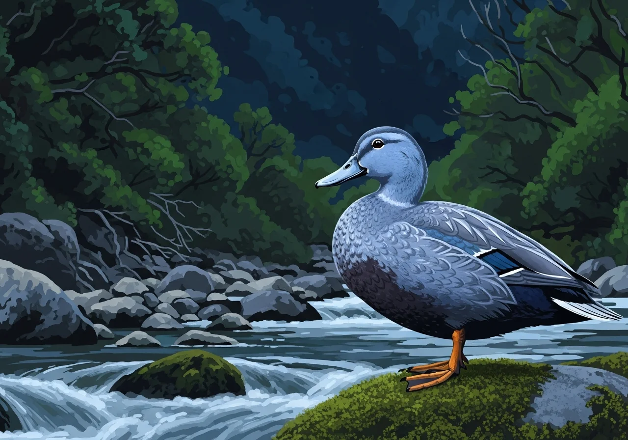 Blaunase (Hymenolaimus malacorhynchos)