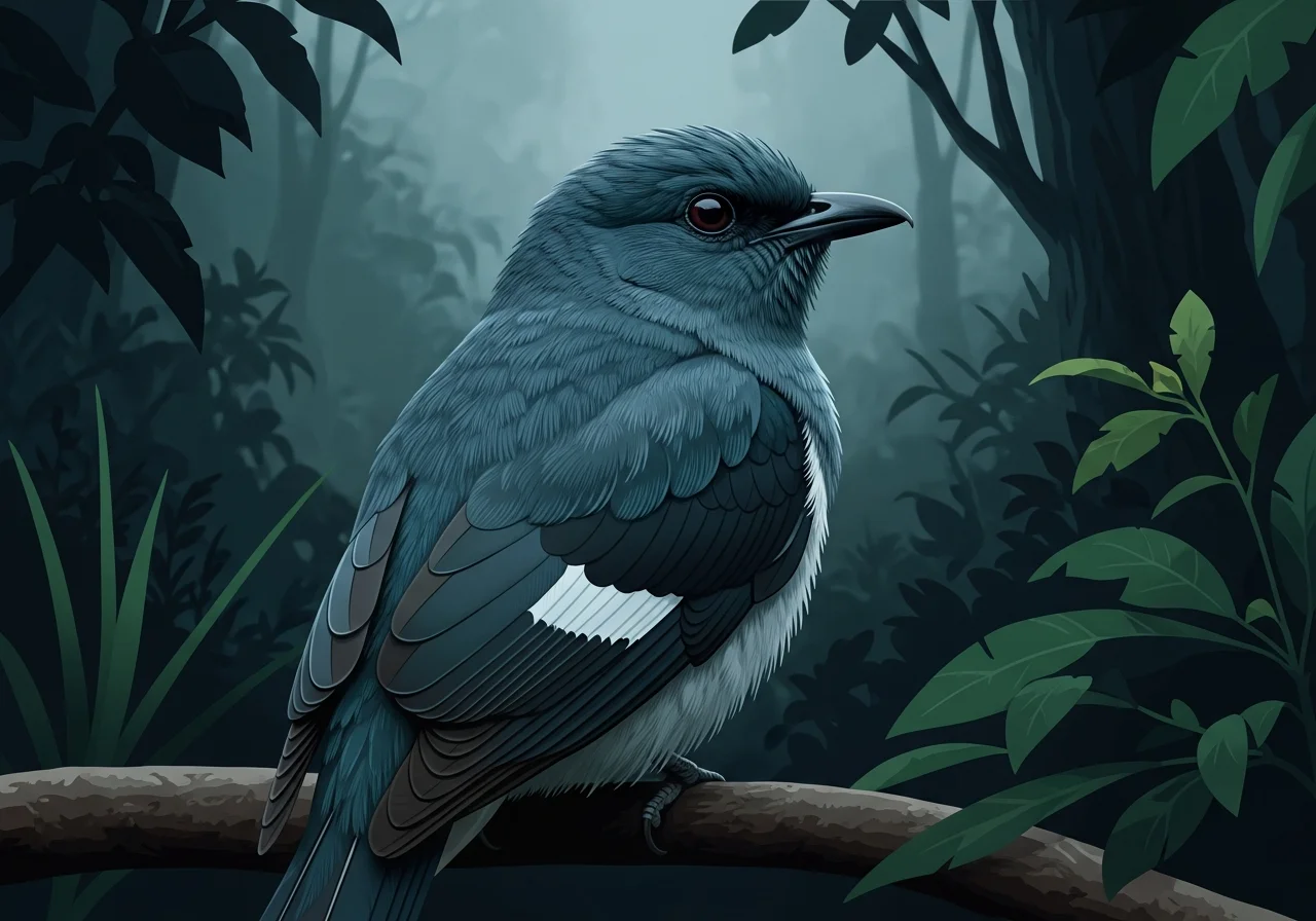 Bleigrau-Raupenfänger (Coracina schistacea)