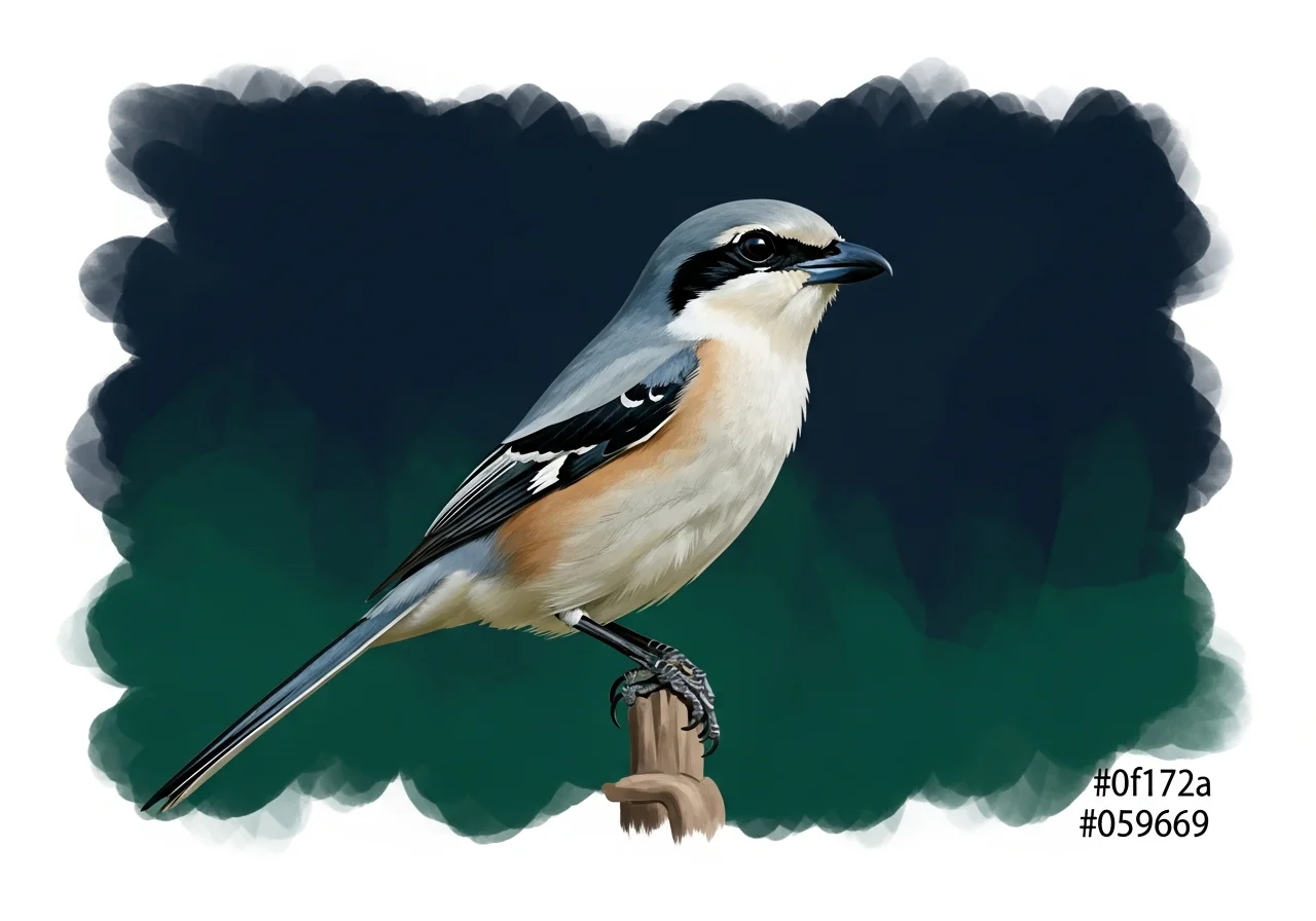Breitschnabel-Würger (Lanius validirostris)
