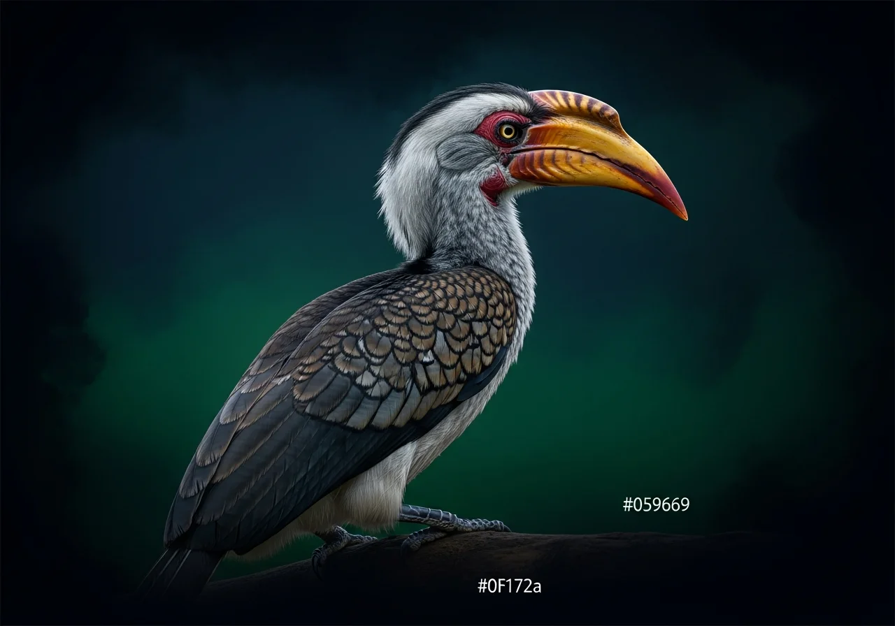 Doppelhornvogel (Buceros hydrocorax)