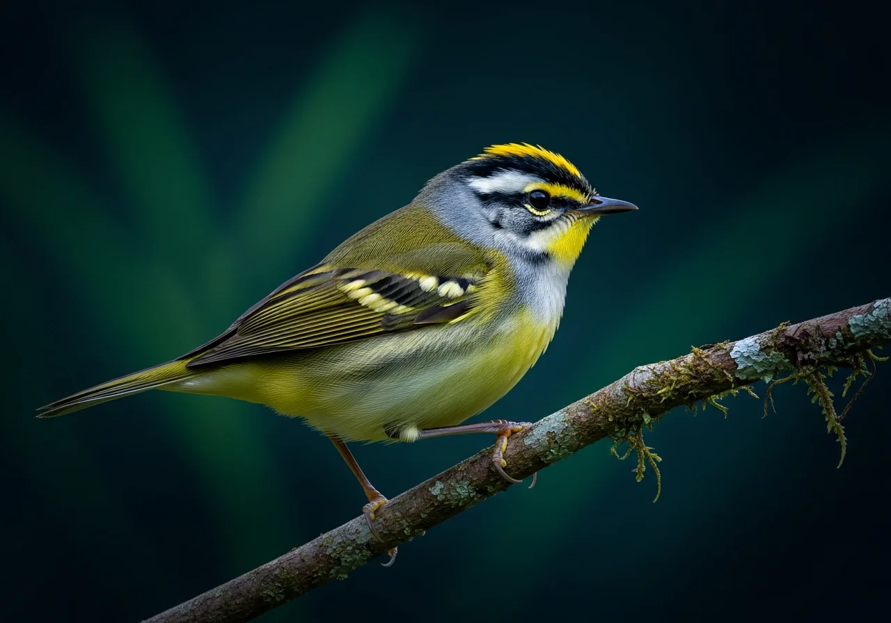 Dreistreifen-Waldsänger (Basileuterus tristriatus)