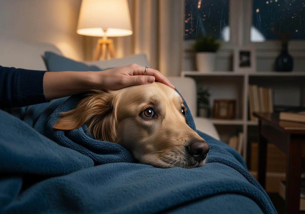 Feuerwerk Angst beim Hund bewältigen