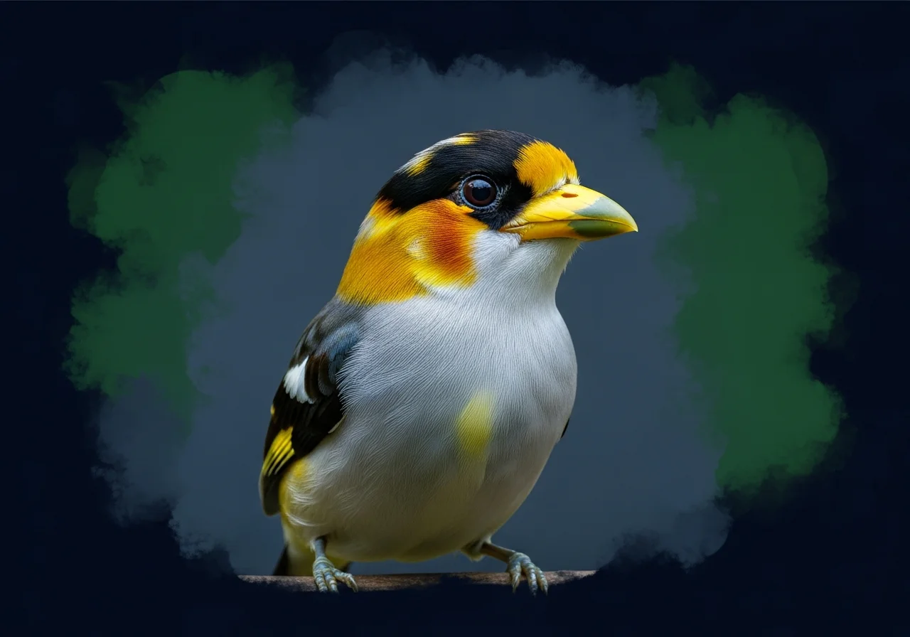 Gelbkehl-Breitschnabeltyrann (Platyrinchus flavigularis)