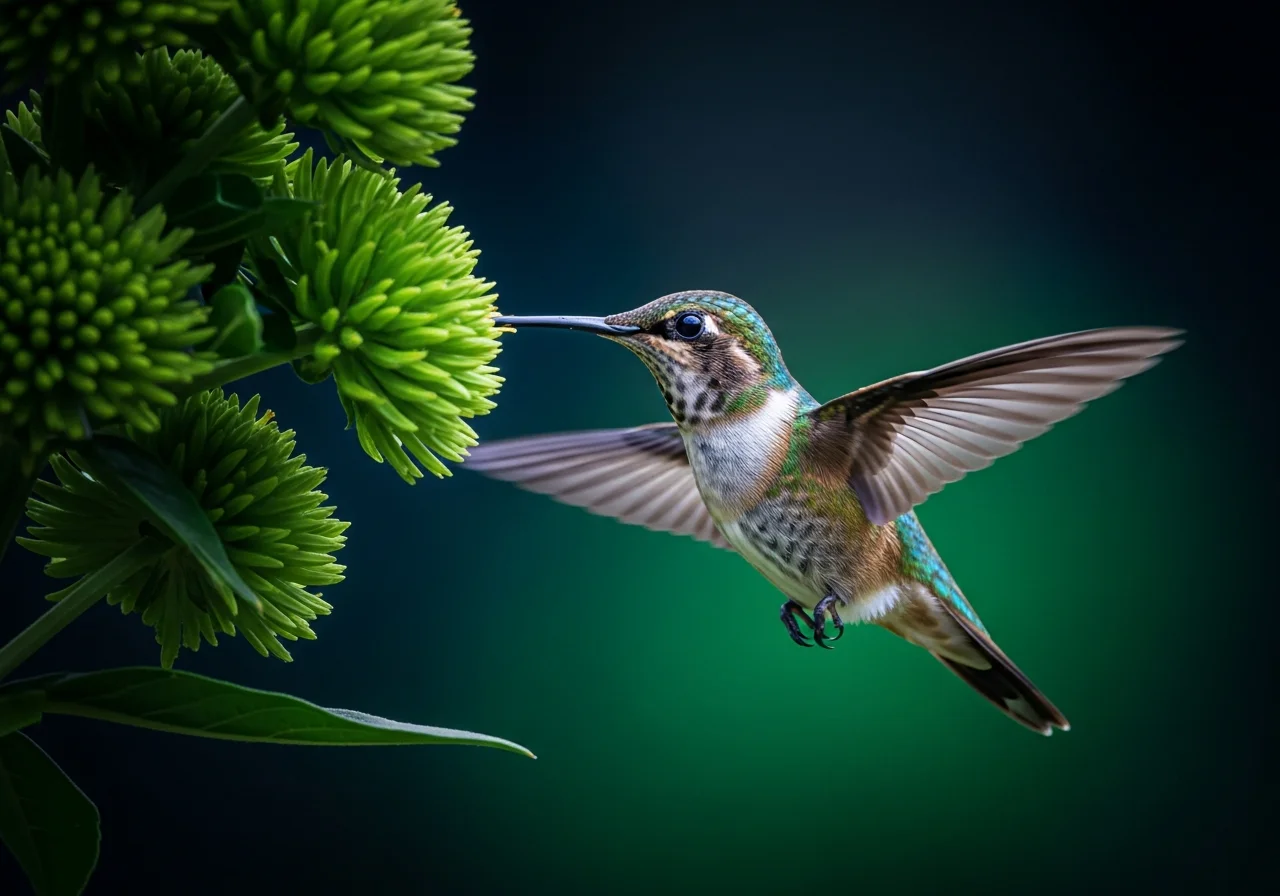 Gelbwangen-Brillantkolibri (Heliodoxa xanthogonys)