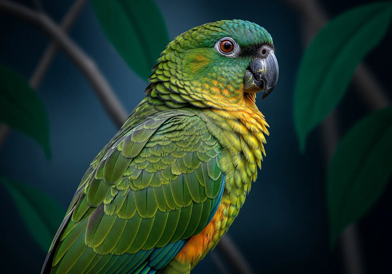 Geoffroy-Papagei (Geoffroyus geoffroyi)