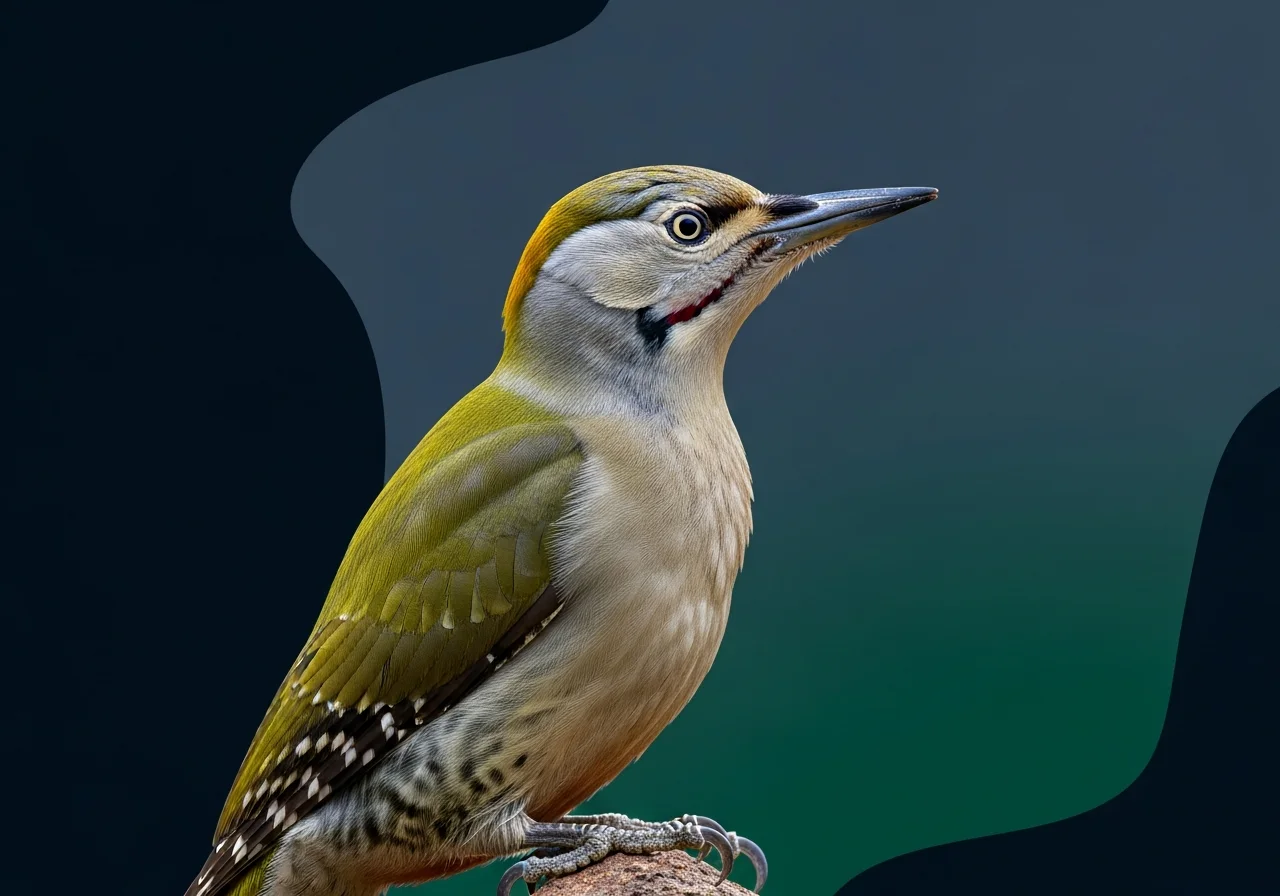 Goldgrüner Zwergspecht (Piculus chrysochloros)