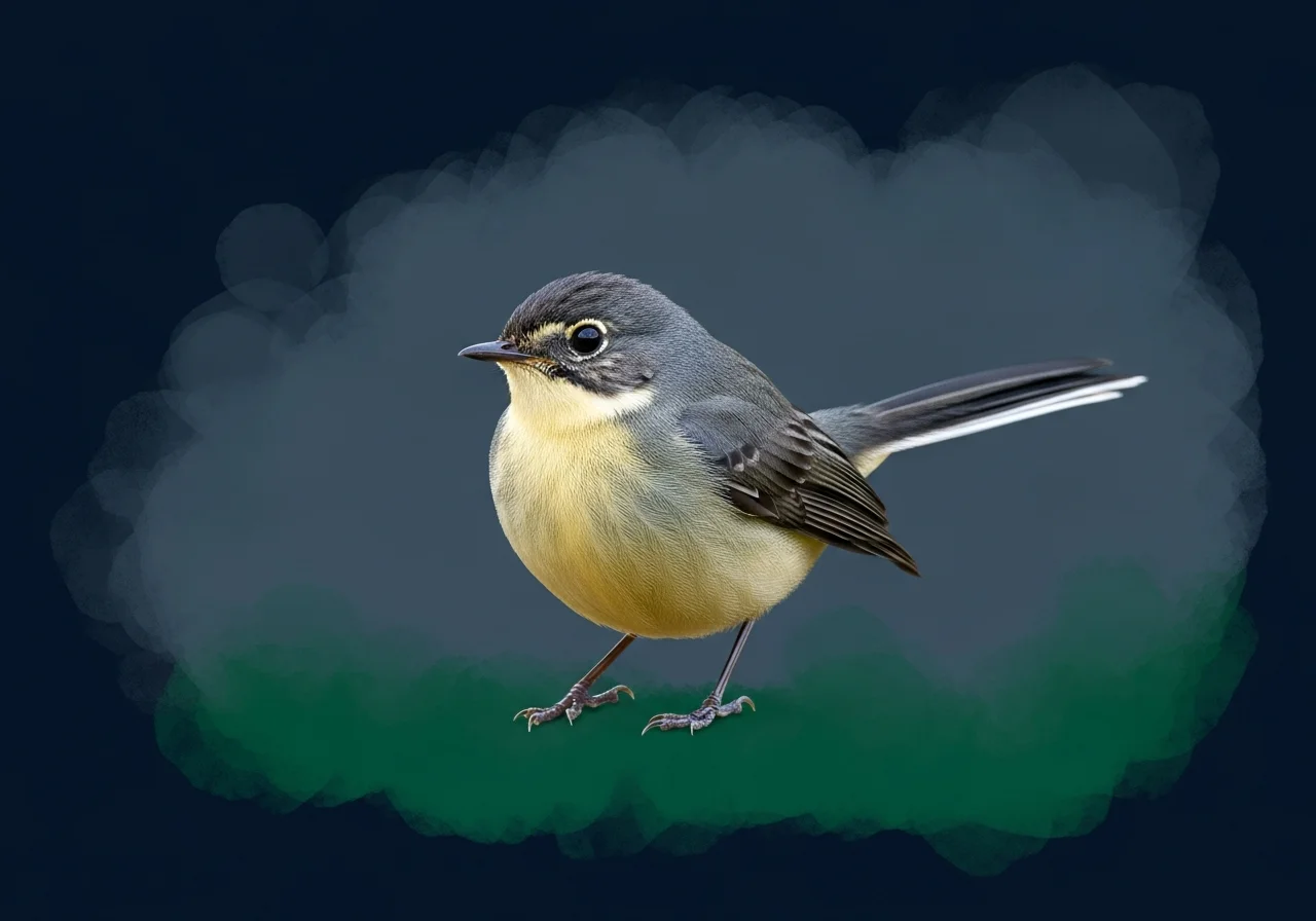 Graufächerschwanz (Rhipidura nebulosa)