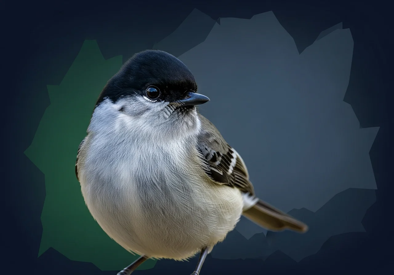 Graukopf-Schwarzstirnvogel (Pseudalethe poliocephala)