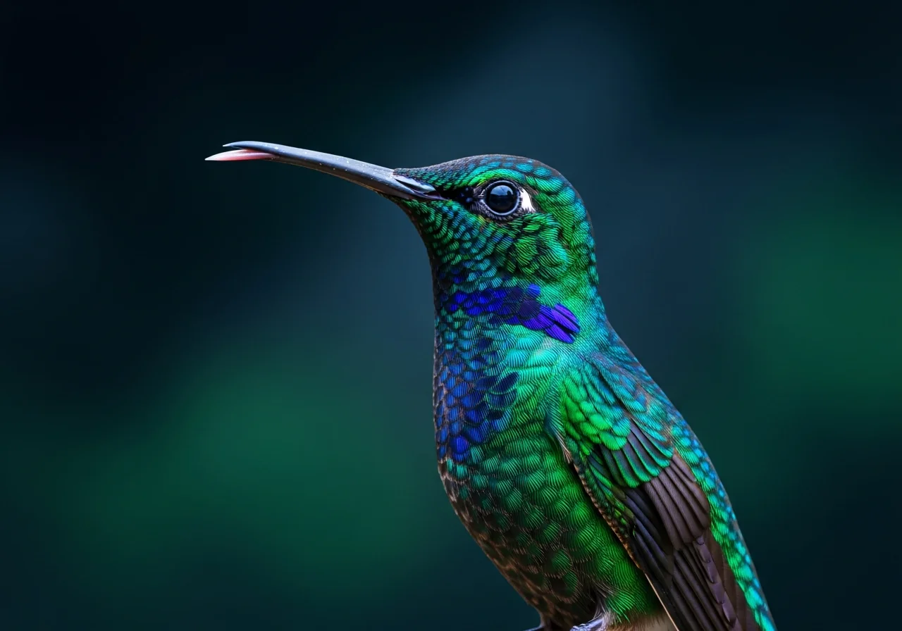 Grünscheitel-Bergnymphe (Lampornis viridipallens)