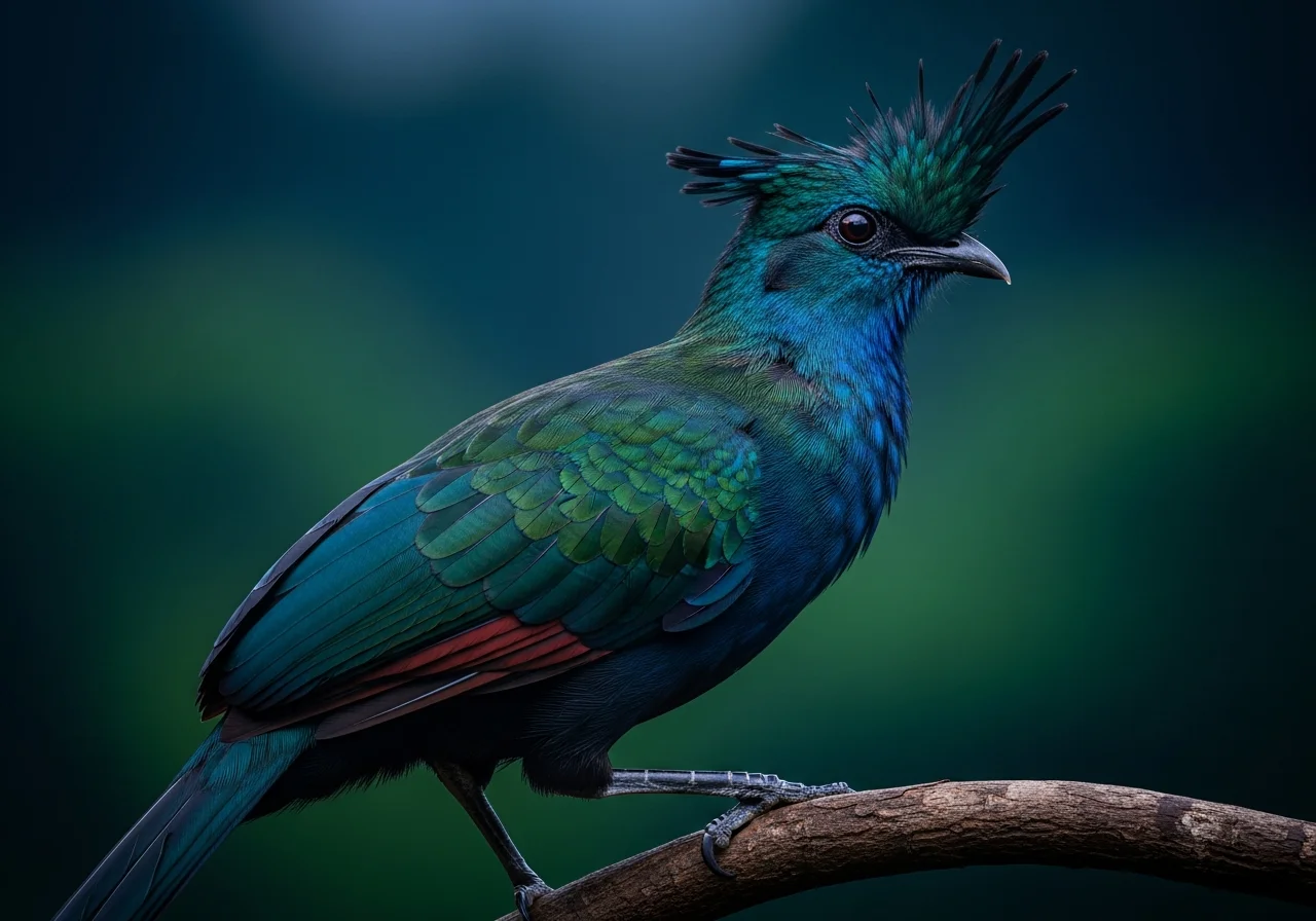 Haubenkuckuck (Coua cristata)