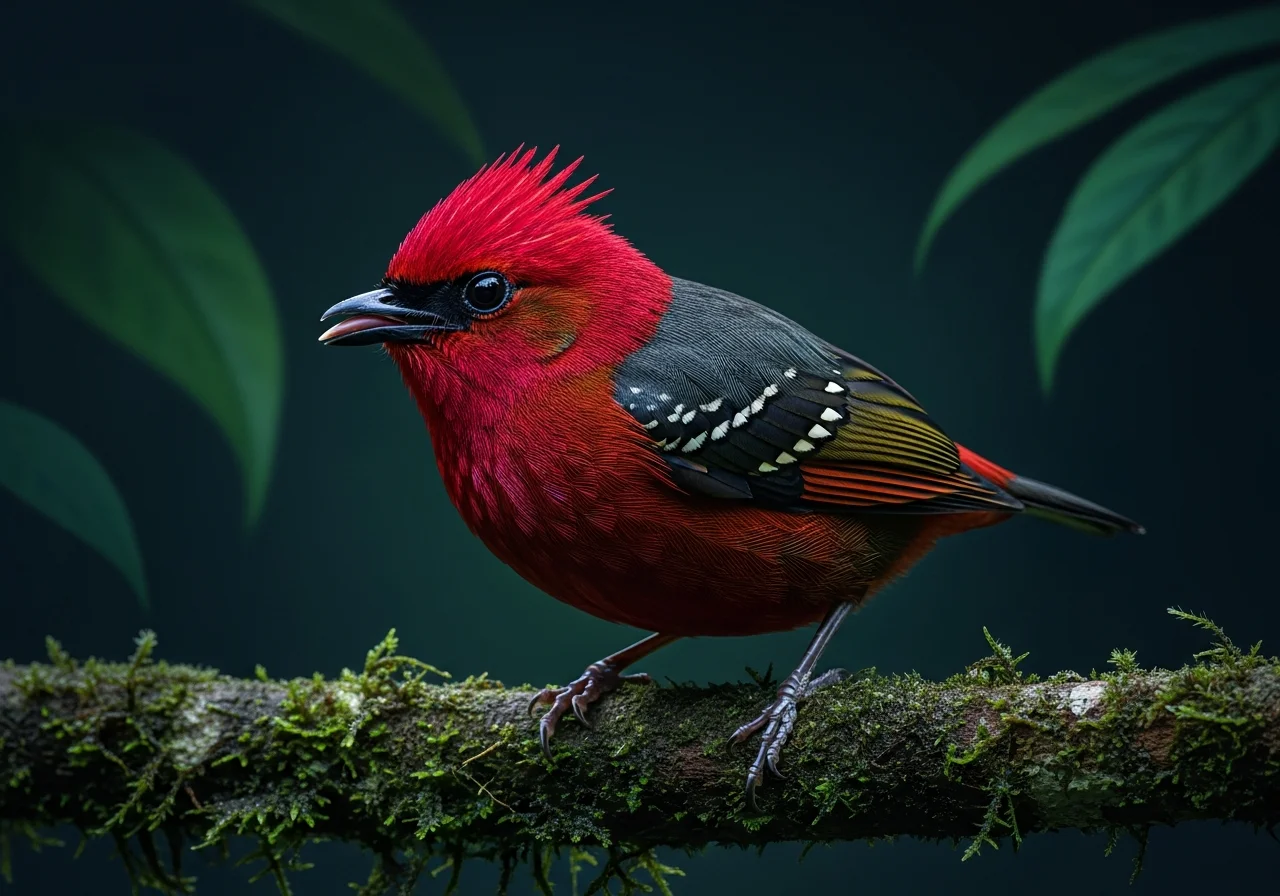 Königsschattenkolibri (Machaeropterus regulus)