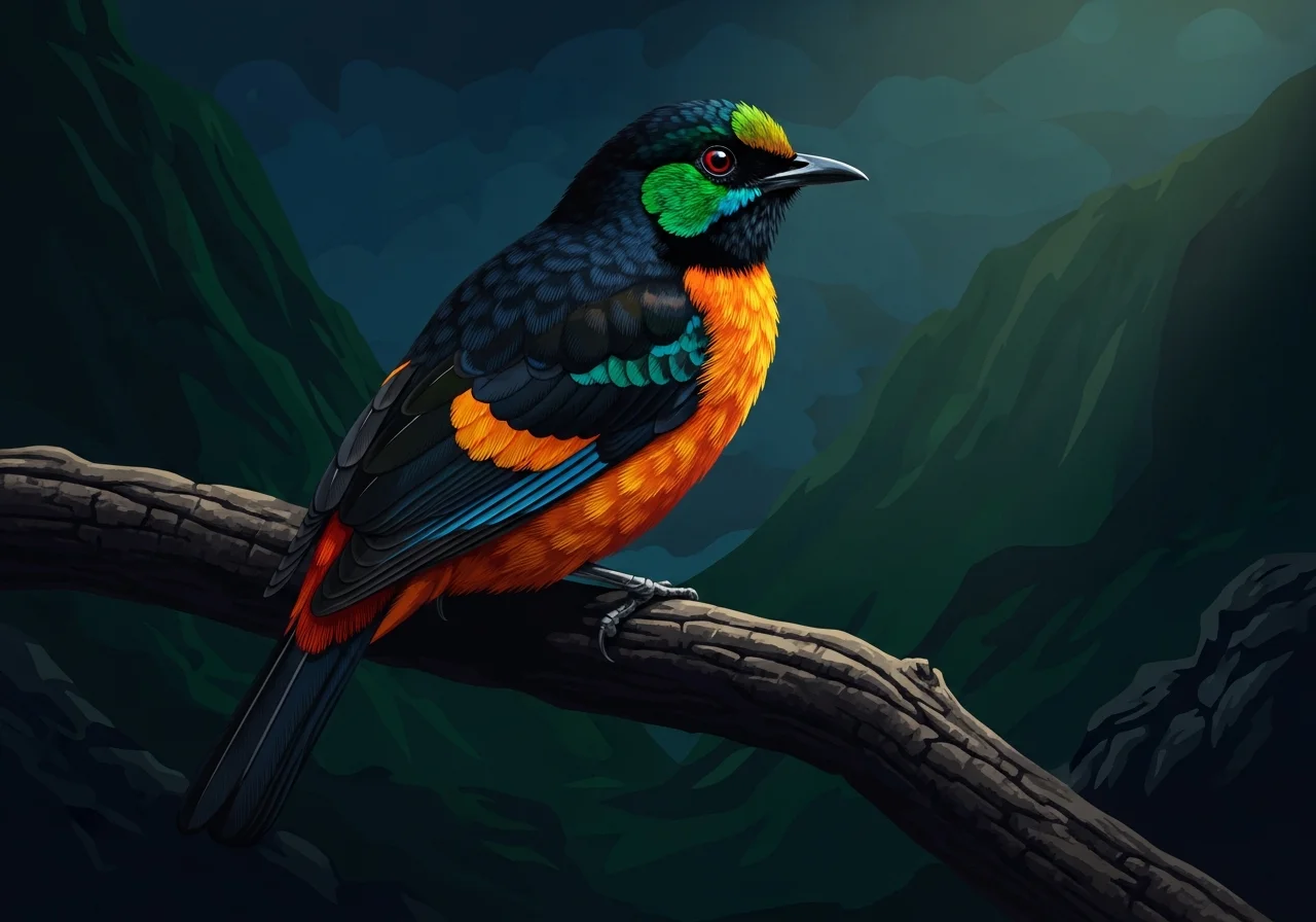 Lava Waldvogel (Newtonia lavarambo)