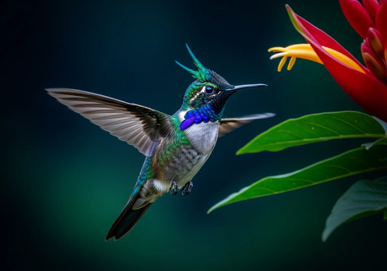 Liebenswerter Schmuckkolibri (Lophornis adorabilis)