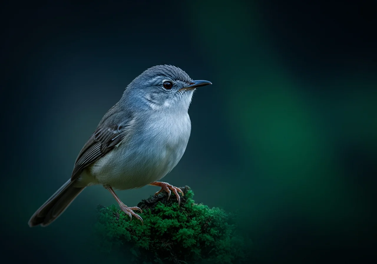 Mausgraue Felsen-Dickichtschlüpfer (Crateroscelis murina)