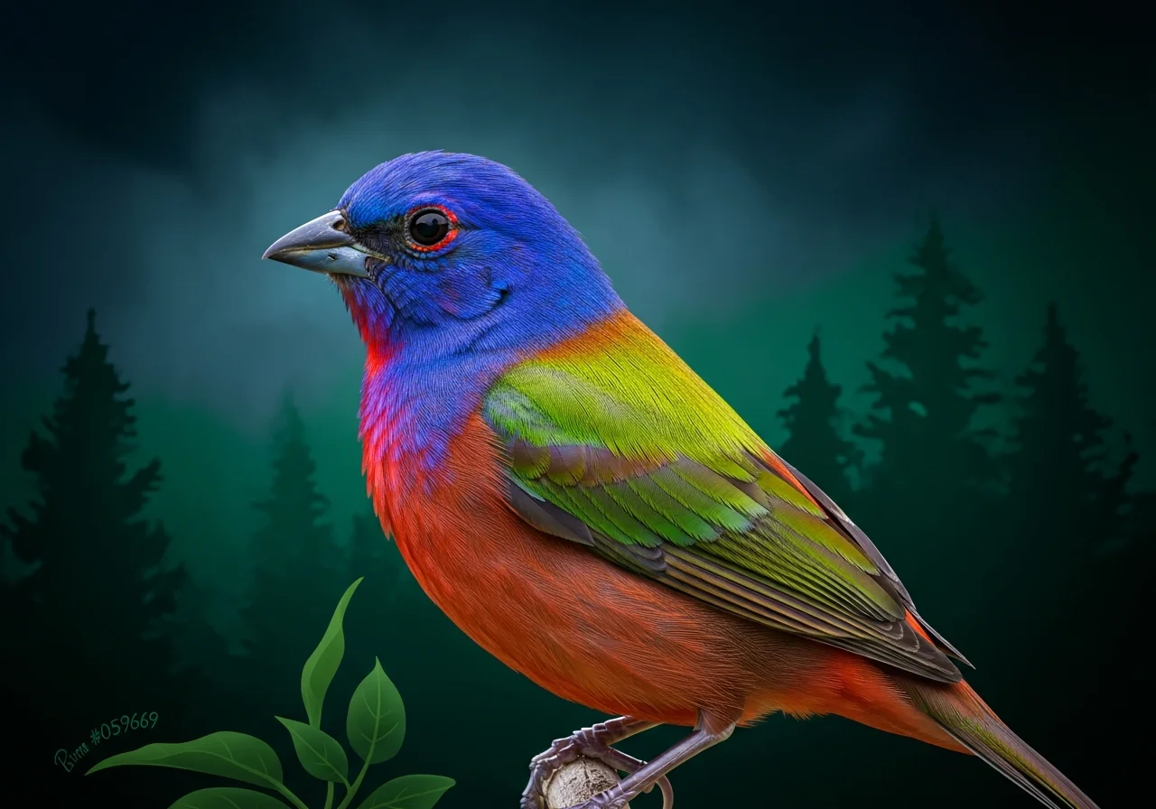 Nonnen-Sperling (Passerina ciris)
