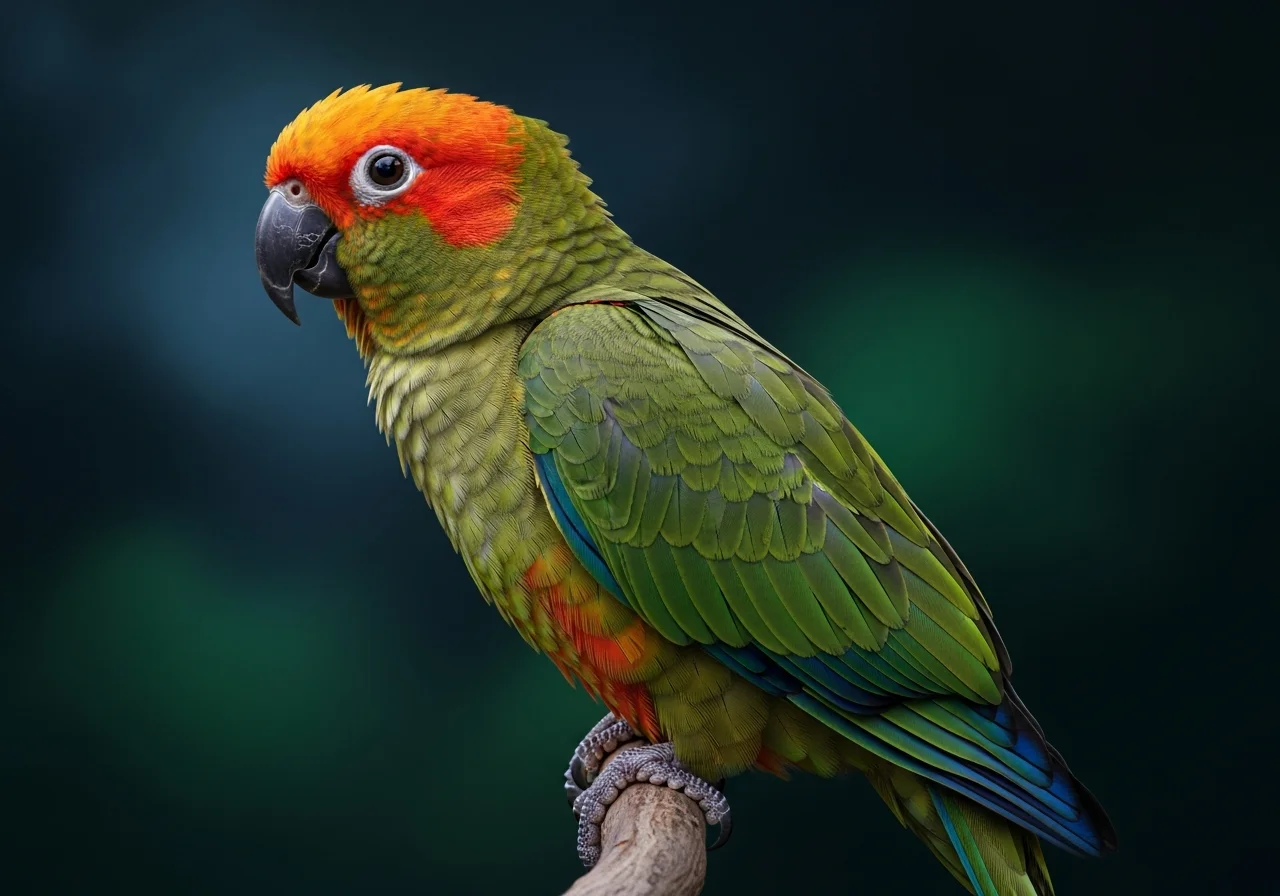 Orangescheitelsittich (Brotogeris jugularis)